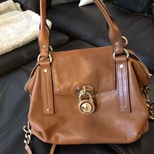 Brown Leather Michael Kors satchel and crossbody!